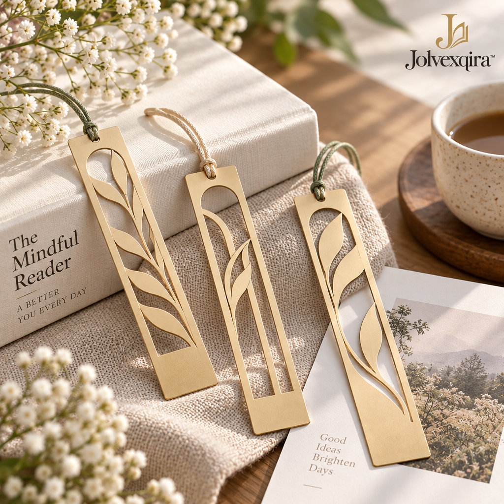 Botanical Cutout Bookmarks, Set of 3 — lifestyle image