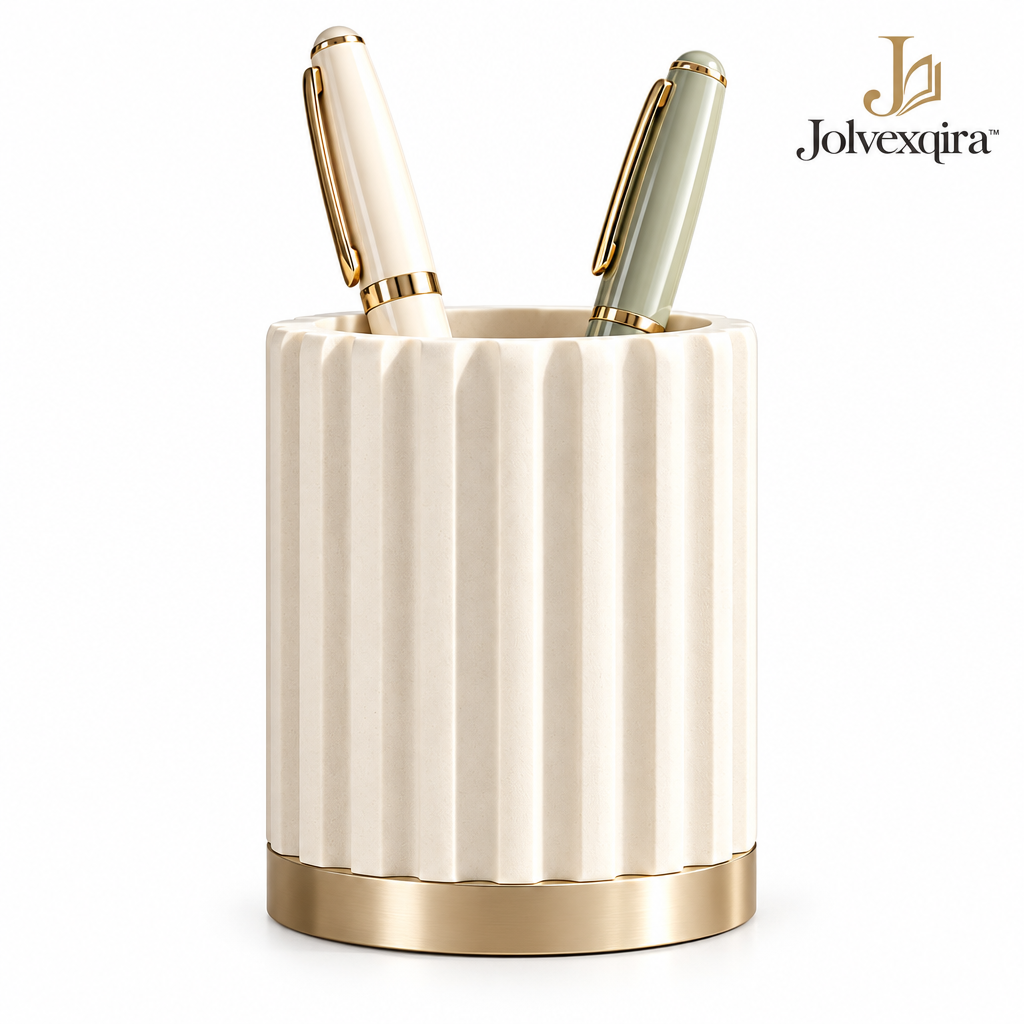 Ivory Fluted Pen Holder — product overview