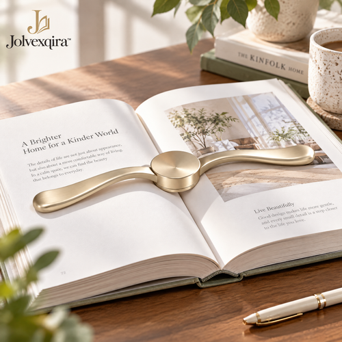 Gold-Tone Winged Book Page Holder — lifestyle image